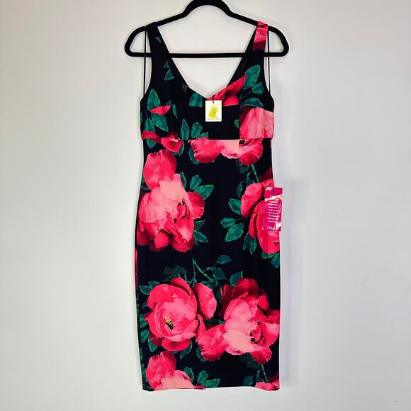 NEW Trina Trina Turk Floral Sheath Dress size 6 - Picture 2 of 10